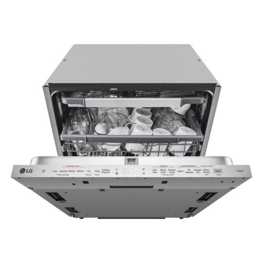 Máquina de Lavar Loiça LG DB365TXS 14 conjuntos B Wi-Fi Inverter Direct Drive painel tátil cinzento