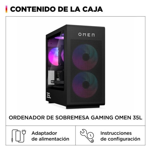 PC Sobremesa OMEN 35L Intel Core i5-14400F 32GB RAM 1TB SSD RTX 5060 Ti 16GB