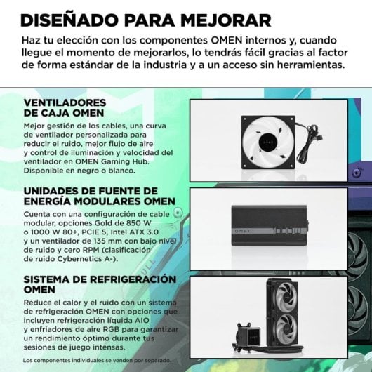 PC Sobremesa OMEN 35L Intel Core i5-14400F 32GB RAM 1TB SSD RTX 5060 Ti 16GB