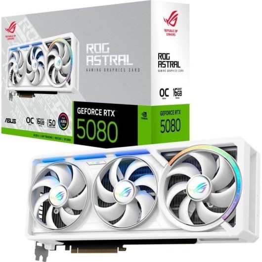 Scheda Grafica ASUS ROG Astral GeForce RTX 5080 16GB GDDR7 DLSS4 RTX AI Reflex 2 Raffreddamento attivo