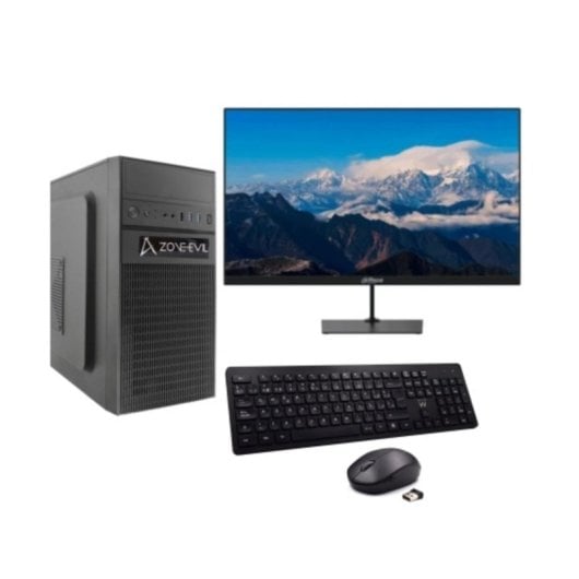 PC Zone Evil Core i5-14400 32GB 1TB SSD NVMe Windows 11 Monitor 23.8" Teclado e Mouse Wireless Nero