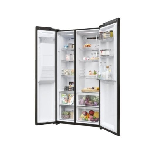 Frigorífico Haier Haier SBS 90 Serie 5 HSR5918DIPB Americano D Negro Dispensador Agua/Hielo No Frost