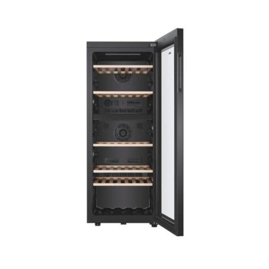Cava de Vino Haier HWS79GDG 79 Botellas Negro, 2 Zonas, LED, Silenciosa, Wi-Fi, Clase G