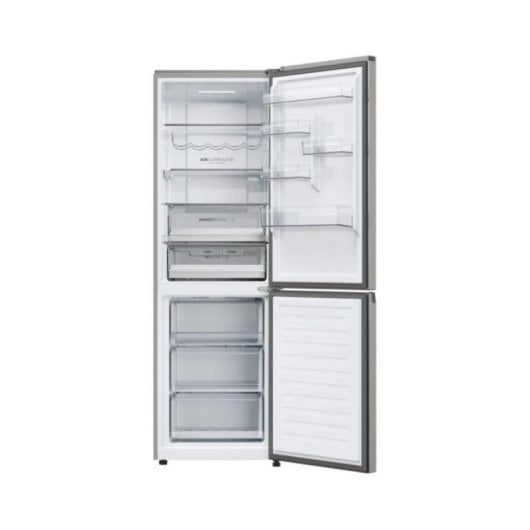 Frigorífico Haier 2D 60 Series 5 Pro HDPW5618CNPK Combi C Plata No Frost WiFi MyZone HumidityZone