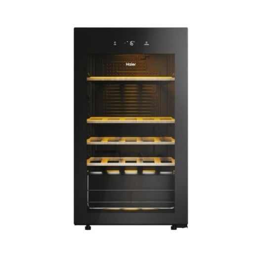 Vinothèque Haier Wine Bank 50 - HWS34GGH1 - 34 bouteilles, Noire, 5 étagères