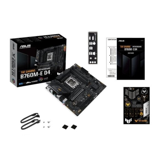 Carte Mère ASUS TUF GAMING B760M-E D4 LGA 1700 Micro ATX 128 Go DDR4 2.5 GbE RAID