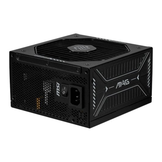 MSI MAG A850GLS PCIE5 Fonte de Alimentação Modular ATX 850W 80 Plus Gold Ventoinha FDB