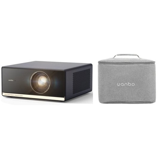 Wanbo X5 Pro Proyector FullHD ANSI 1100 Lúmenes + Bolsa de Transporte Gris Claro