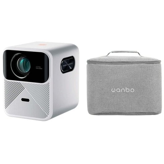 Wanbo Mozart 1 ANSI FullHD 900 Lumen Protector + Hellgraue Tragetasche