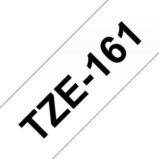 Ruban d'étiquetage Brother TZE-161 3,6 cm x 8 m Noir sur transparent