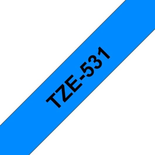 Cinta Rotuladora TZ Laminada Azul 12mm x 8m Compatible TZ/TZe Resistente Etiquetado Profesional