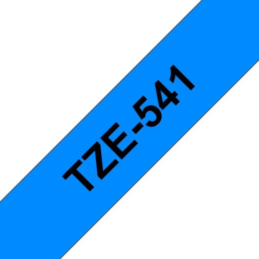 Cinta laminée 18mm Noir sur Bleu, TZe, Compatible Brother, 8m