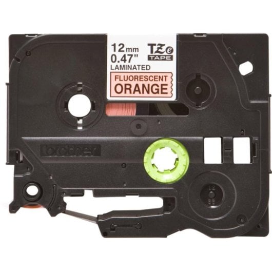Brother TZE-B31, 5 m, Noir sur Orange Fluo, 1,2 cm, Résistant aux Produits Chimiques