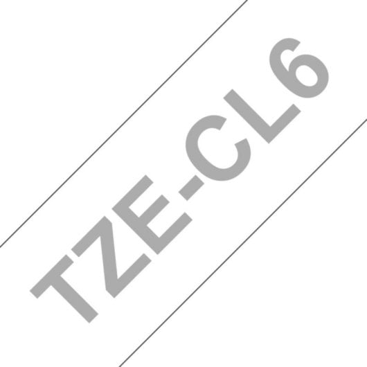 Cinta de nettoyage Brother TZE-CL6, impression thermique, 3,6 cm, noire