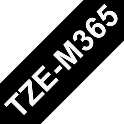 Brother TZE-M365, Blanc sur noir, TZe, Noir, Impression thermique, 8m de longueur