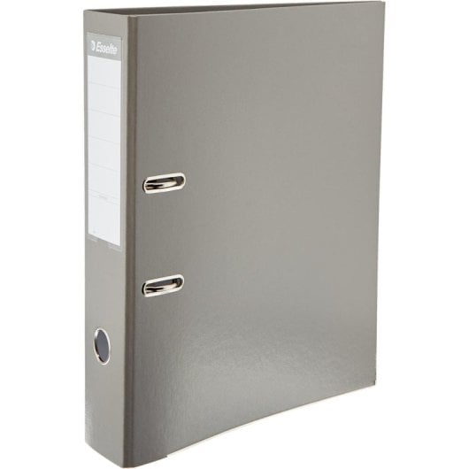 Archivio a leva Esselte 42322 in PP grigio formato Folio capacità 500 fogli A4