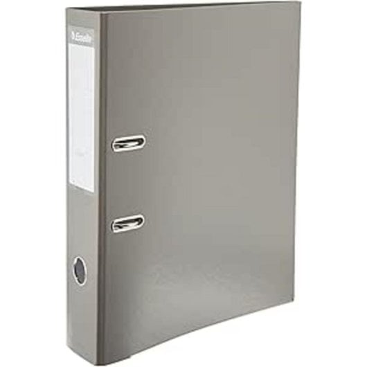 Archivio a leva Esselte 42322 in PP grigio formato Folio capacità 500 fogli A4