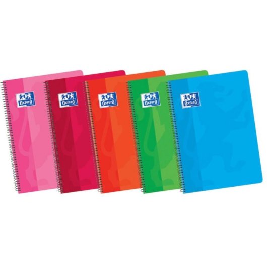 Quaderno Oxford Classic 80 fogli quadrati con copertina morbida e spiralatura semplice