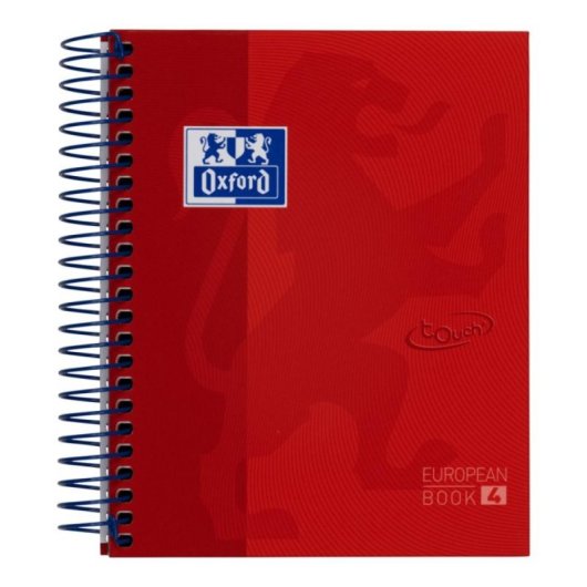 Cuaderno A6 120 hojas cuadriculadas, tapa dura, espiral twin, colores surtidos, pack de 5
