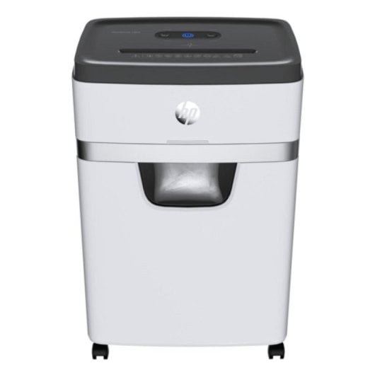 Destructora HP OneShred 18CC 18 hojas, corte en partículas P-5, 25L, 65dB, blanco/negro