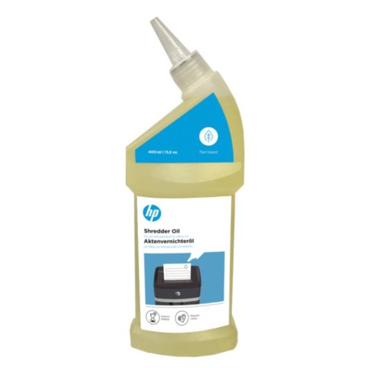 HP Shredder Oil 400 ml, Aceite lubricante, Transparente, 87 mm x 46 mm x 251 mm