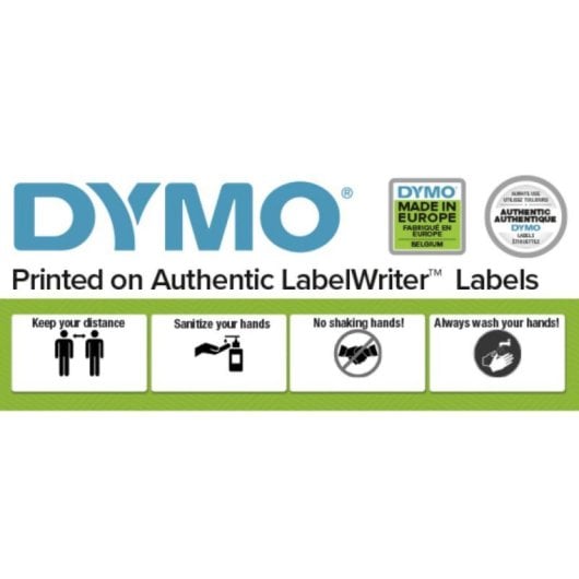 Etiqueta autoadhesiva DYMO Durable PP blanca 10,2x5,9cm resistente a intemperie y aceite, 300 uds