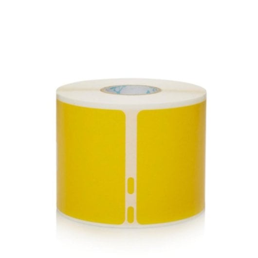 DYMO 2133400, Etiquettes adhésives jaunes rectangulaires, 54 x 110 mm, 220 pièces