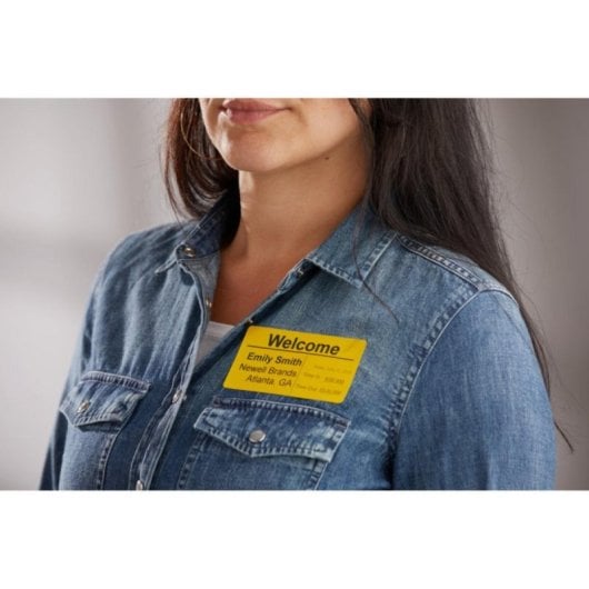 DYMO 2133400, Etiquettes adhésives jaunes rectangulaires, 54 x 110 mm, 220 pièces
