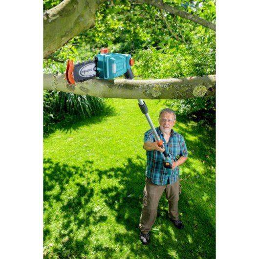 Aparador Telescópico a Bateria 18V 20cm 3,1kg Preto Azul Laranja