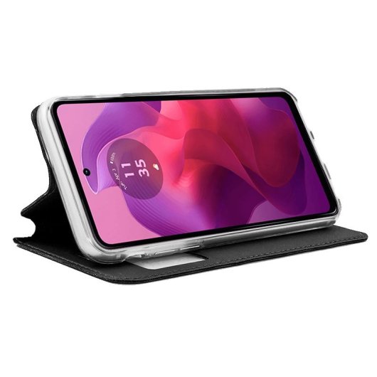 COOL Flip Cover Hülle für Motorola Moto G04 / G24 Uni Schwarz