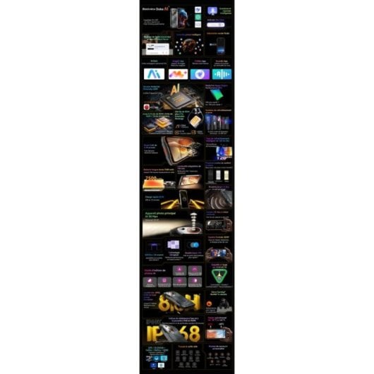 Blackview BL7000 8 Go 256 Go 5G 7500 mAh Android 15 Double SIM Noir