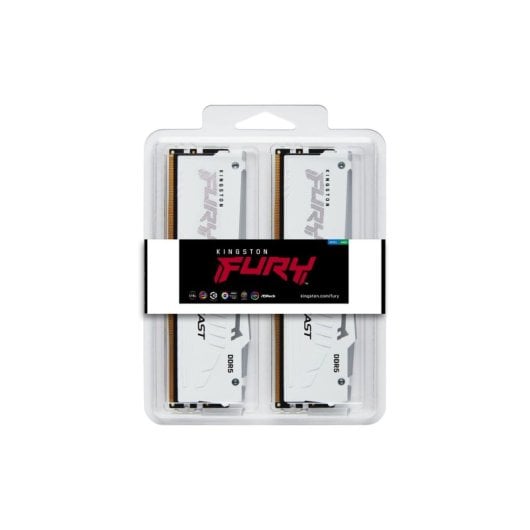 Kingston FURY Beast White RGB EXPO 32GB DDR5 6400MT/s (2x16GB)