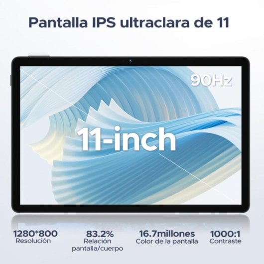 DOOGEE U11 Tablet, 4 GB, 128 GB, 11 Zoll, 90 Hz, 8580 mAh, Android 15 Octa-Core, Schwarz + Zubehörpaket