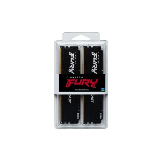 Memoria RAM Kingston 64GB DDR5 5200MT/s FURY Beast Black Kit 2x32GB