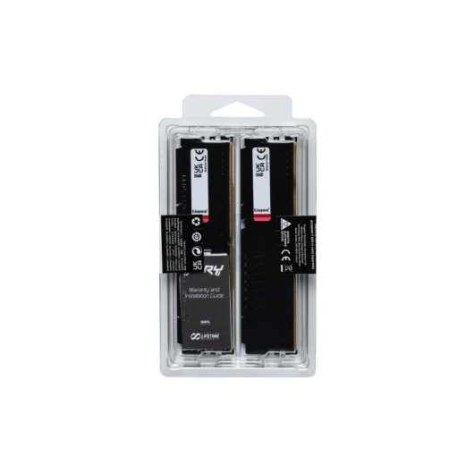 Memoria RAM Kingston 64GB DDR5 5200MT/s FURY Beast Black Kit 2x32GB