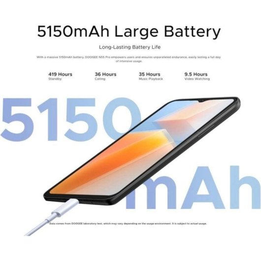 Doogee N55 Pro 4G 6GB 256GB 6.56" Schwarz