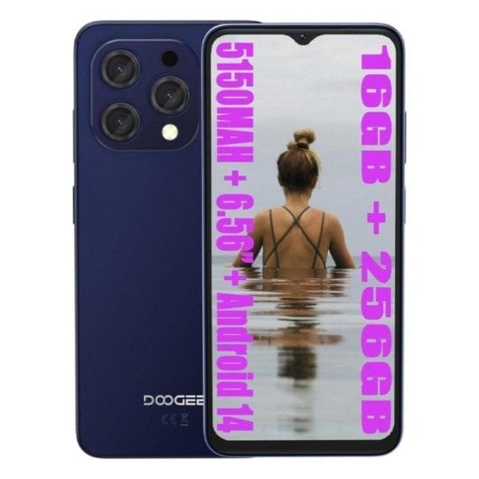 Doogee N55 Pro 4G 6GB 256GB 6.56" Negro Dual SIM