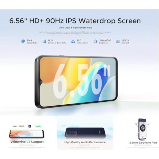 Smartphone DOOGEE N55 Pro 6GB 256GB 4G 5150mAh Android 14