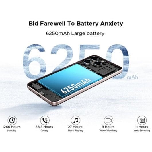Smartphone DOOGEE Note 58 Pro 8GB 256GB 2TB TF 4G 6250mAh Android 15