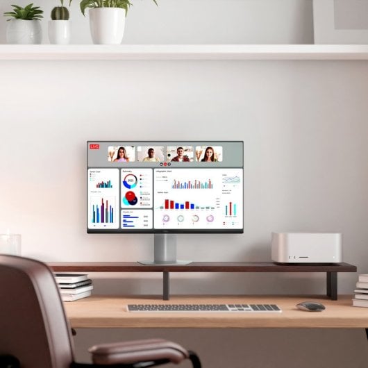 Monitor TCL 24G54 23.8" FullHD 100Hz VA MiniLED HDR10 Blanco VESA Altura Ajustable