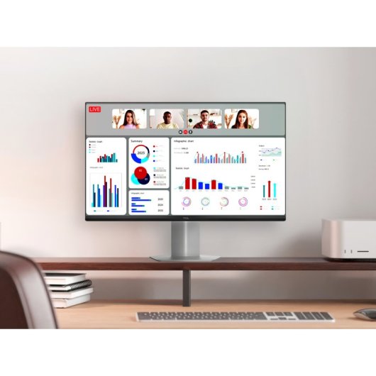 Monitor TCL 24G54 23.8" FullHD 100Hz VA MiniLED HDR10 Blanco VESA Altura Ajustable