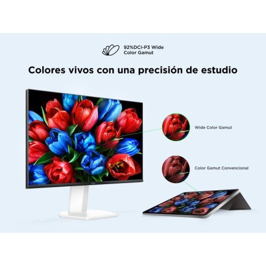 Monitor TCL 24G54 23.8" FullHD 100Hz VA MiniLED HDR10 Blanco VESA Altura Ajustable