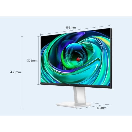 Monitor TCL 25G54 25" Full HD 144Hz IPS Mini LED Branco Gaming
