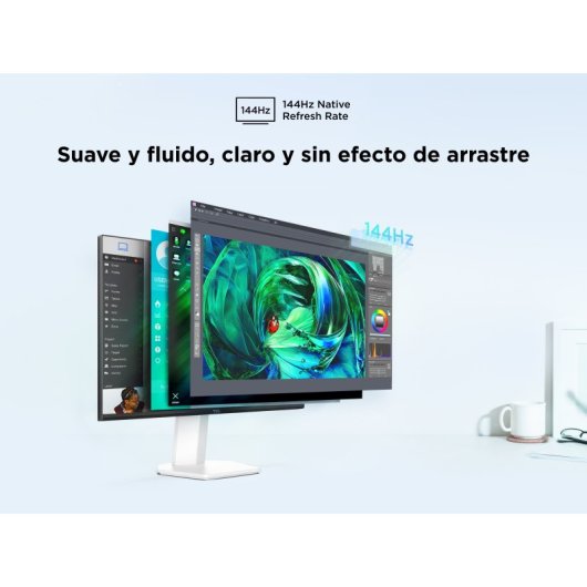 Monitor TCL 25G54 25" Full HD 144Hz IPS Mini LED Branco Gaming