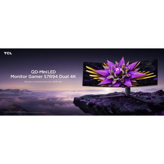 Monitor TCL 57R94 57" MiniLED 8K UHD 120Hz 1ms HVA KVM HDR1000