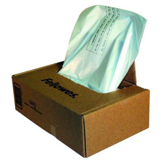 Bolsas Transparentes para Destructoras de Resíduos 165L - Pack de 50 Unidades