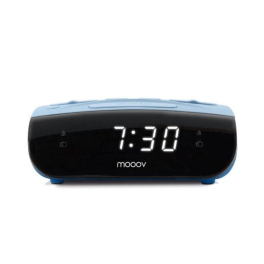 Réveil Radio Numérique avec Double Alarme - Design Compact et Écran LED
