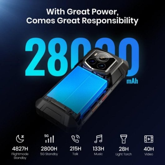 Smartphone FOSSIBOT F107 Pro 12GB RAM 512GB 5G 26000mAh