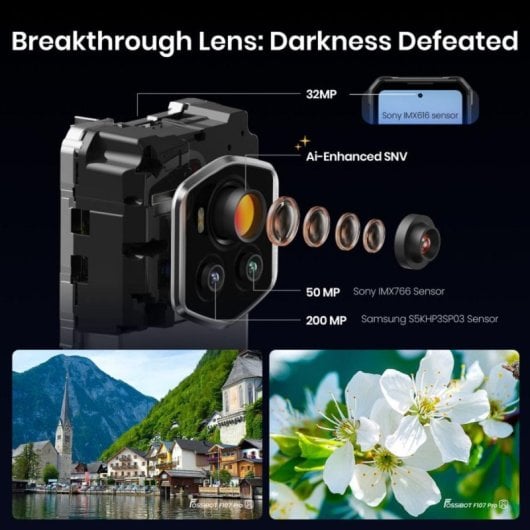 Smartphone FOSSIBOT F107 Pro 12GB RAM 512GB 5G 26000mAh