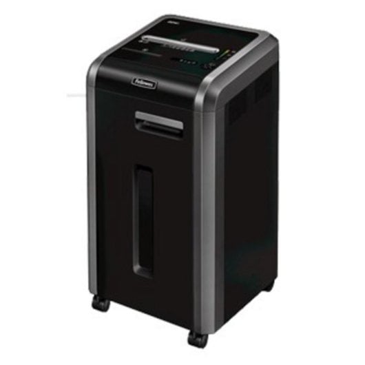 Trituradora Fellowes 225i 60L Corte em Tiras 5.8mm 20 Folhas 24cm Preta 4 Rodas